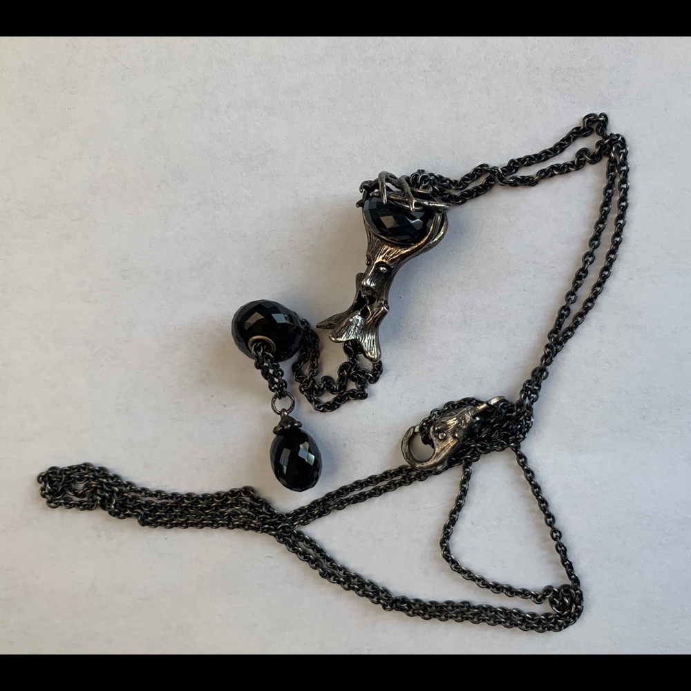 TrollBeads Tree, Onyx Sterling Chain, Lock, Bears